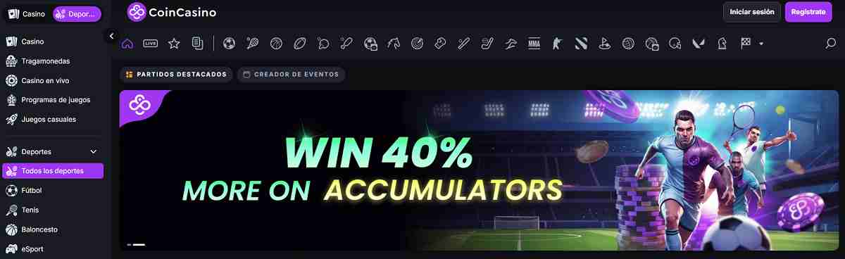 CoinCasino - Análisis de las mejores casas de apuestas deportivas en Argentina